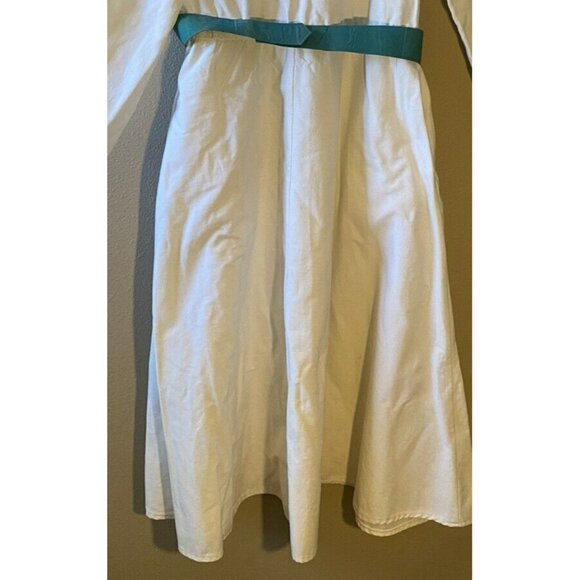 Vintage Cheyenne Outfitters Maxi Dress 12 White Turquoise Concho Southwestern - Picture 6 of 11
